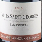 安慕拉夏酒莊柏瑟（夜圣喬治村）紅葡萄酒(Domaine Arnoux-Lachaux Les Poisets, Nuits-Saint-Georges, France)