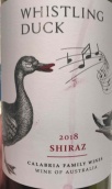 卡拉布里亞家族酒業(yè)威鷹杜克設拉子紅葡萄酒(Calabria Family Wines Whistling Duck Shiraz, Hilltops, Australia)