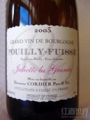 Domaine Cordier Pere et Fils Pouilly-Fuisse Juliette la Grande, Maconnais, France