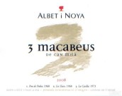 亞伯諾雅酒莊三園馬家婆白葡萄酒(Albet I Noya 3 Macabeus, Penedes, Spain)