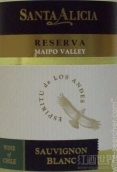 艾麗西亞圣塔長相思白葡萄酒(Santa Alicia Sauvignon Blanc, Central Valley, Chile)