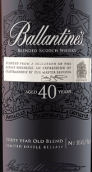 百齡壇40年蘇格蘭調(diào)和威士忌(Ballantine's Aged 40 Years Blended Scotch Whisky, Scotland, UK)