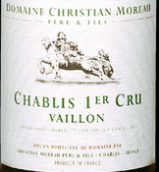 莫羅父子酒莊維佑園（夏布利一級(jí)園）白葡萄酒(Domaine Christian Moreau Pere et Fils Vaillon, Chablis Premier Cru, France)
