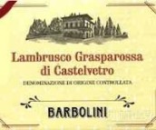 Barbolini Lambrusco Grasparossa di Castelvetro, Emilia-Romagna, Italy