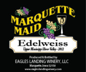 鷹陸馬奎特少女雪絨花半甜型白葡萄酒(Eagles Landing Winery Marquette Maid Edelweiss, Iwoa, USA)