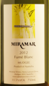 米拉瑪白富美干白葡萄酒(Miramar Wines Fume Blanc, Mudgee, Australia)