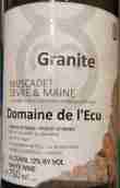 意庫酒莊花崗巖白葡萄酒(Domaine de l'Ecu Sur Lie Granite, Muscadet Sevre-et-Maine, France)