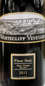 懷特克里夫黑皮諾干紅葡萄酒(Whitecliff Vineyard Pinot Noir, New York, USA)